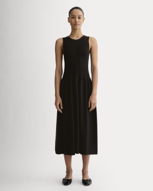 The Knit Crew Dress | Black