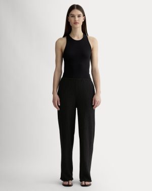 The Crinkle Pant | Black