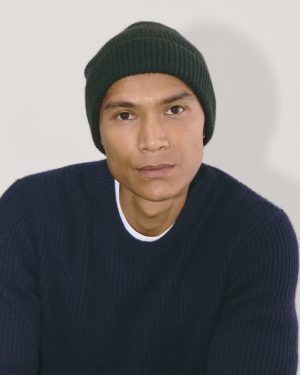 The Cashmere Ribbed Beanie | Scarab