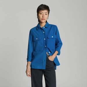 The Classic Cotton Flannel Shirt | Lapis Blue