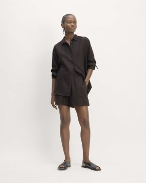 The Linen Easy Short | Black