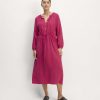 The TENCEL™ Gathered Maxi Dress | Red Currant