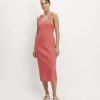 The '90s Rib Dress | Coral