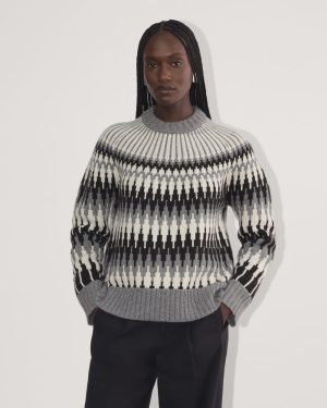 The Fair Isle Crew | Grey / Black Fair Isle
