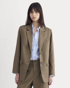The Oversized Blazer in Buttersmooth | Deep Taupe