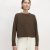 The Boxy Crew in Cashmere | Heather Cocoa