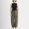 The Cargo Curve Pant in Linen | Kalamata