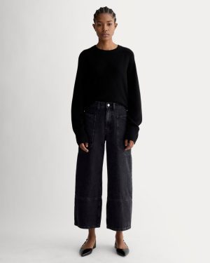 The Way-High® Gardener Cropped Jean | Washed Black
