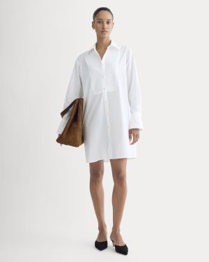 The Mini Shirtdress in Ultrasoft Cotton | White