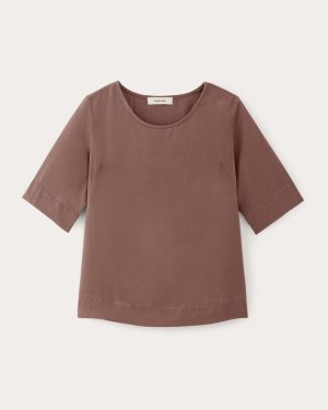 The Relaxed Tee in Buttersoft | Mocha