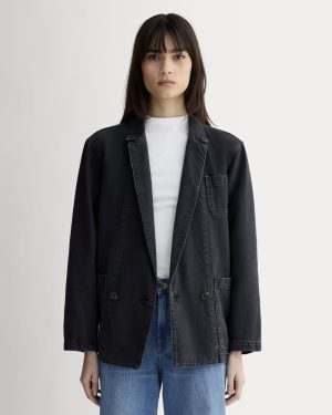 The Denim Chore Blazer |  Black