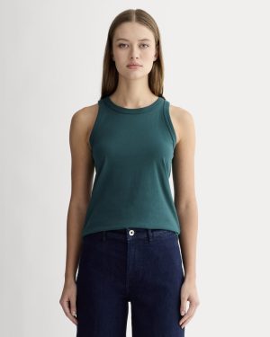 The Tank in Essential Cotton | Dark Sea