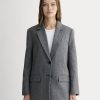 The Oversized Blazer in Wool | Grey Herringbone