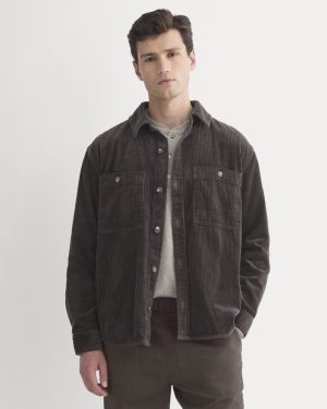 Wide Wale Corduroy Shirt | Dark Chocolate