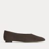 Gallery Square-Toe Flat | Deep Brown