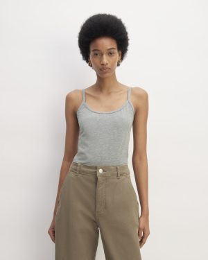 The Supima® Form Spaghetti Strap Cami | Mid Heather Grey