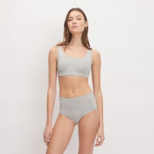 The Cotton Tank Bra |  Heathered Grey