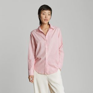 The Must-Have Shirt in Silky Cotton | Mandarin / White