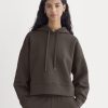 Cropped Luxe Fleece Hoodie | Dark Chocolate