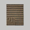 The Alpaca Patterned Scarf | Tobacco Brown / Heather Black Buffalo Check