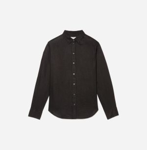 The Must-Have Shirt in Linen | Black