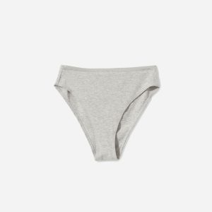 The Cotton High-Rise Bikini | Heathered Grey