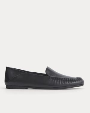 Leather Day Driver Loafer |  Black