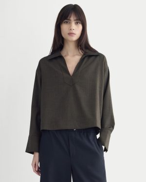 Overshirt in Tailor Twill | Heathered Fudge