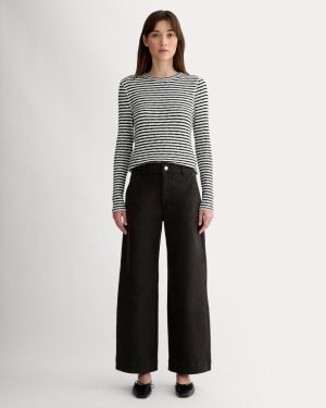The Utility Wide-Leg Pant | Black