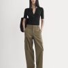 Wide-Leg Cargo Trouser in Buttersmooth | Deep Taupe