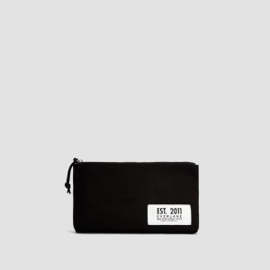 The Organic Canvas Pouch | Black