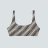 The Square-Neck Bikini Top |  Black / Canvas