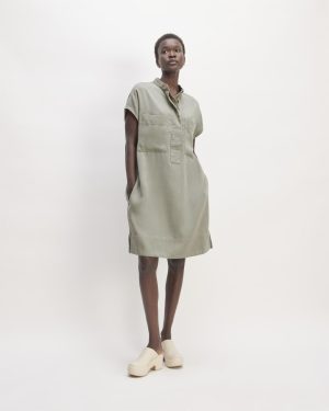 The TENCEL™ Easy Workwear Dress | Sage Green