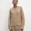 The Cloud Oversized Textured Crew | Tiger's Eye