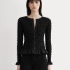 The Smocked Cardigan | Black