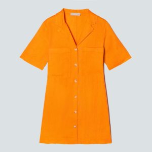 The Linen Workwear Dress | Turmeric
