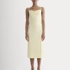 The Tank Midi Dress in Butterknit | Light Yellow