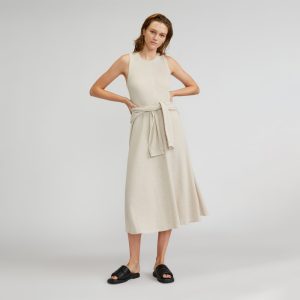 The  Organic Cotton Waffle Tank Dress | Heathered Pelican