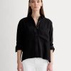The Boxy Overshirt in Buttersoft | Black