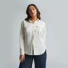 The Washable Silk Relaxed Shirt  | Bone