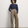 The Draper Pant in Wool | Camel Houndstooth
