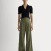 The Draper Pleated Pant in Buttersmooth | Kalamata | 32 Inseam