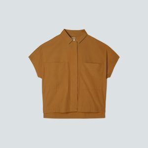 The Short-Sleeve Box Shirt | Tawny Brown