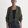 The Boxy Cardigan in Everyday Cotton | Dark Green