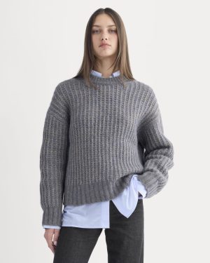 Waffle Sweater in Cloud | Blue Multi Twist