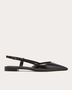 The Studio Slingback Flat | Black