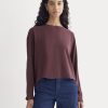 Dolman Top in Washable Silk | Deep Plum