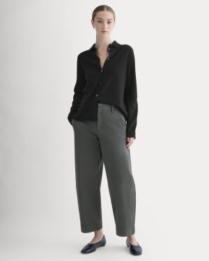 Cotton Twill Chino | Slate Grey