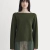 The Boatneck Top in Everyday Cotton | Dark Green