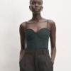 The Structured Cotton Bustier | Scarab